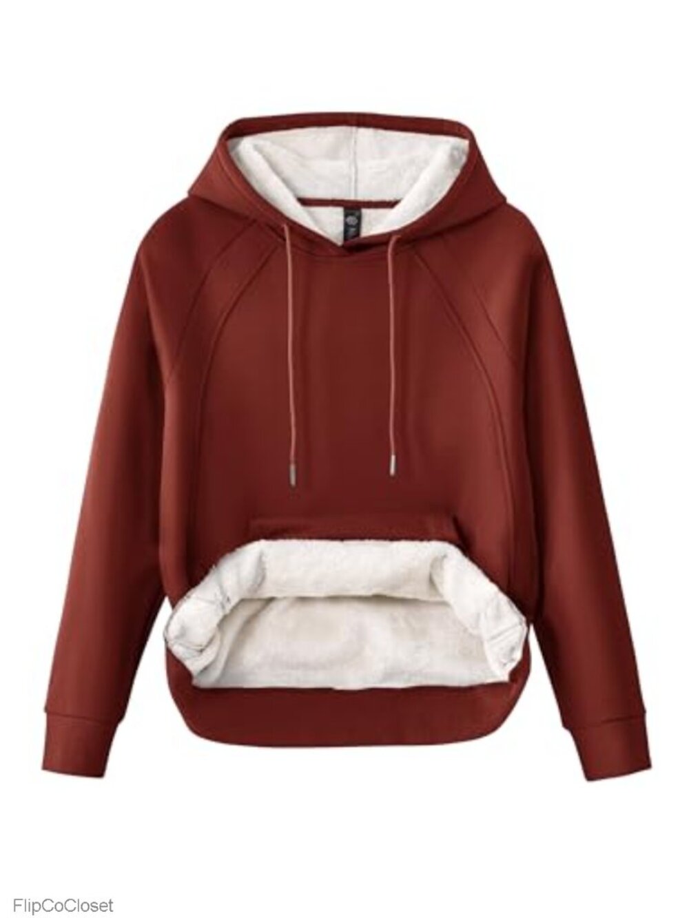 Sherpa Lined Hoodie Sweatshirt Fleece Pullover Kangaroo Pocket